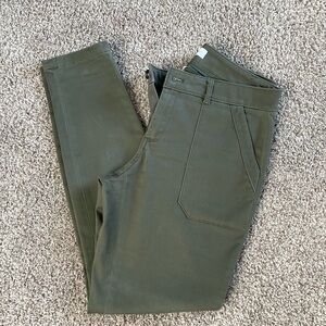 Calvin Klein Dark Green Cropped Pants